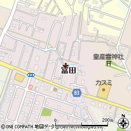 千葉県大網白里市富田2119-18周辺の地図
