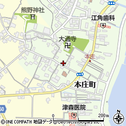 島根県松江市本庄町周辺の地図