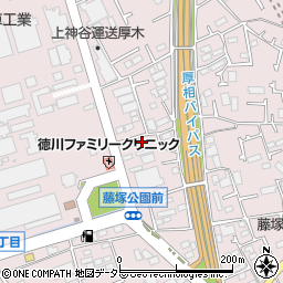 神奈川県厚木市上依知1205-4周辺の地図
