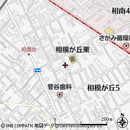 神奈川県座間市相模が丘5丁目12周辺の地図