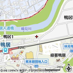 横浜市営駐輪場鴨居駅北口第２周辺の地図