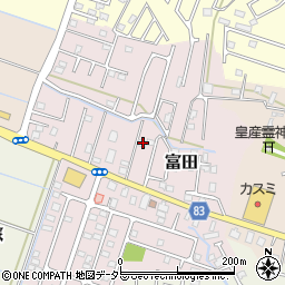 千葉県大網白里市富田2124周辺の地図