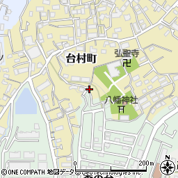 神奈川県横浜市緑区台村町周辺の地図
