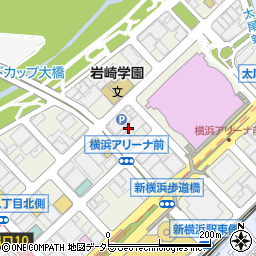 神奈川県横浜市港北区新横浜3丁目16周辺の地図