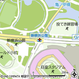 新横浜公園周辺の地図