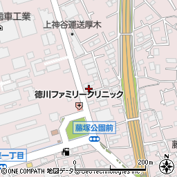 神奈川県厚木市上依知1410-9周辺の地図
