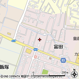 千葉県大網白里市富田2125周辺の地図