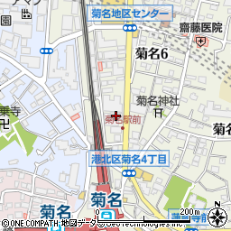 湘南ゼミナール　小中部・菊名周辺の地図