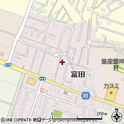 千葉県大網白里市富田2124-9周辺の地図