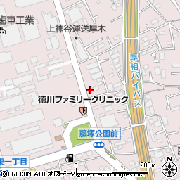 神奈川県厚木市上依知1410-5周辺の地図