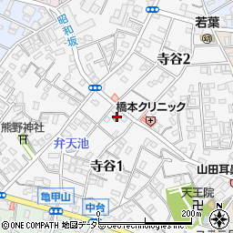 神奈川県横浜市鶴見区寺谷周辺の地図