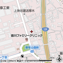 神奈川県厚木市上依知1410-1周辺の地図