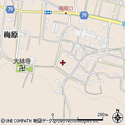 岐阜県山県市梅原897周辺の地図