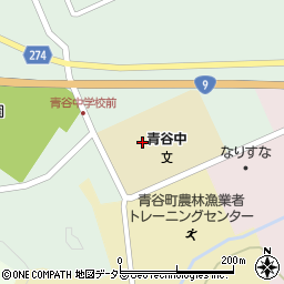 鳥取市役所　青谷学校給食センター周辺の地図