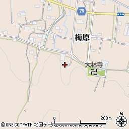 岐阜県山県市梅原992周辺の地図