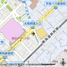 新横浜第二公園周辺の地図