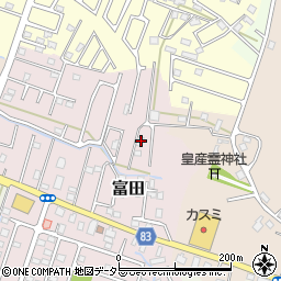 千葉県大網白里市富田2120周辺の地図