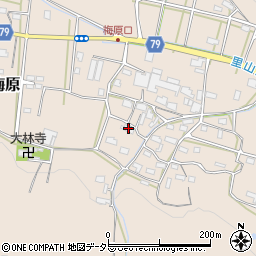 岐阜県山県市梅原895周辺の地図