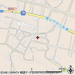 岐阜県山県市梅原596周辺の地図