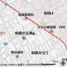 神奈川県座間市相模が丘5丁目15周辺の地図