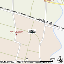 鳥取県東伯郡琴浦町湯坂周辺の地図