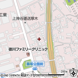 神奈川県厚木市上依知1412-5周辺の地図