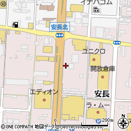 ワークマンプラス鳥取安長店駐車場周辺の地図