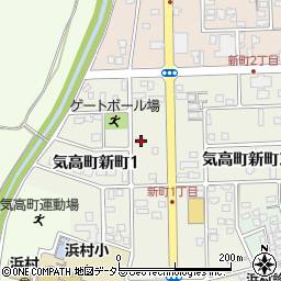 鳥取県鳥取市気高町新町1丁目22周辺の地図