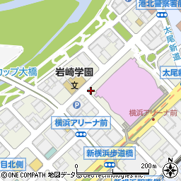 横浜アリーナ公衆トイレ周辺の地図