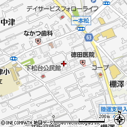 神奈川県愛甲郡愛川町中津697周辺の地図