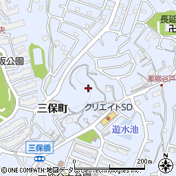 神奈川県横浜市緑区三保町周辺の地図