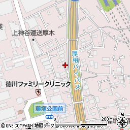 神奈川県厚木市上依知1414-7周辺の地図