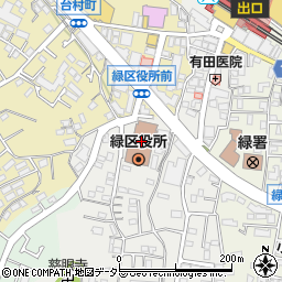 横浜市緑公会堂周辺の地図