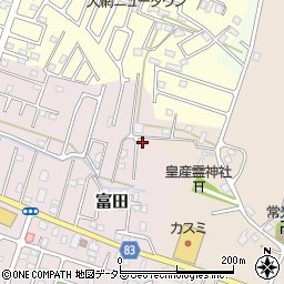 千葉県大網白里市富田2120-49周辺の地図