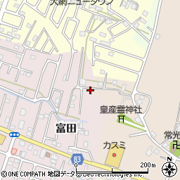 千葉県大網白里市富田129周辺の地図
