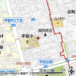 神奈川県横浜市鶴見区平安町周辺の地図