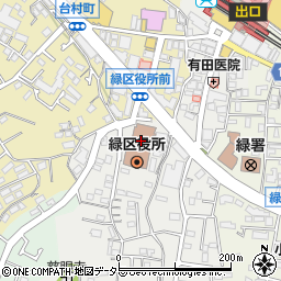 横浜市緑公会堂周辺の地図