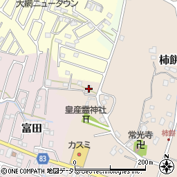 千葉県大網白里市柿餅136-1周辺の地図