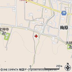 岐阜県山県市梅原1075周辺の地図