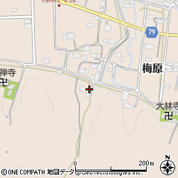 岐阜県山県市梅原1076周辺の地図