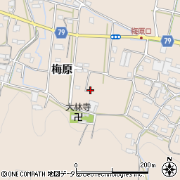 岐阜県山県市梅原963周辺の地図