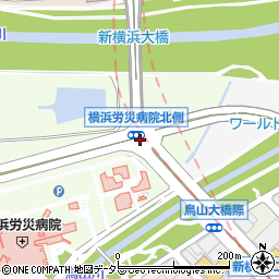 横浜労災病院北側周辺の地図