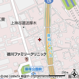 神奈川県厚木市上依知1412-4周辺の地図