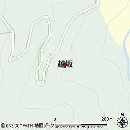 兵庫県新温泉町（美方郡）越坂周辺の地図