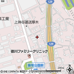 神奈川県厚木市上依知1412-18周辺の地図