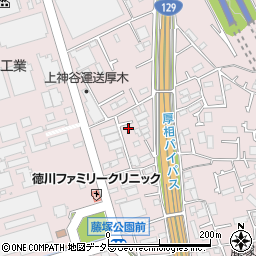 神奈川県厚木市上依知1412周辺の地図