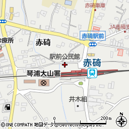 駅前公民館周辺の地図