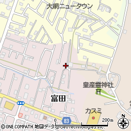 千葉県大網白里市富田2120-31周辺の地図