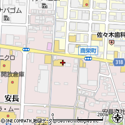 シューズ愛ランド鳥取安長店周辺の地図