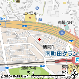 東京都町田市鶴間1丁目周辺の地図